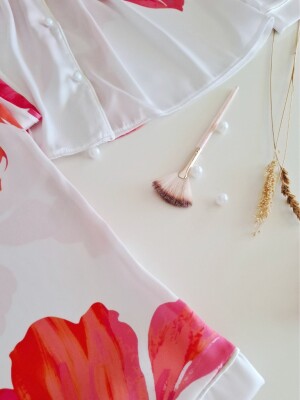 Aurora Intimates 4 Parca Saten Pijama Gecelik Seti - 4