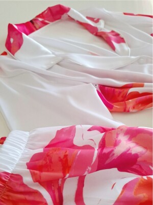 Aurora Intimates 4 Parca Saten Pijama Gecelik Seti - 6