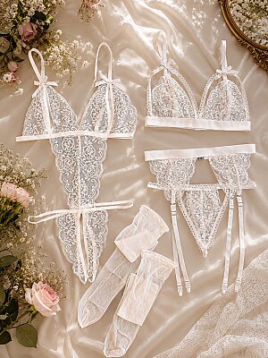 Bella Lace Bridal Set 5 parça - ÇeyizeDairHerşey