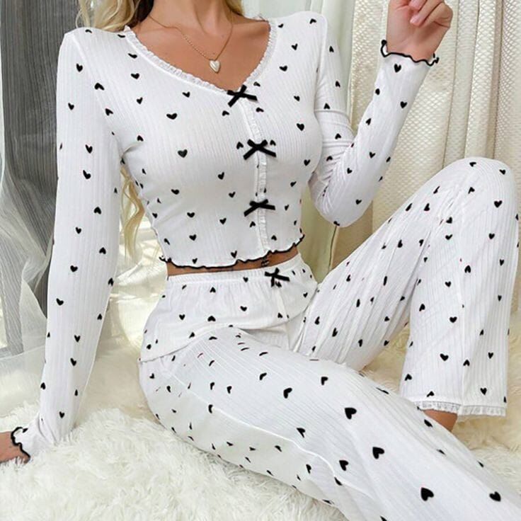 Black Heart Dreams Pijama Takımı - 6778 - 1