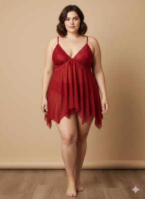 Blanor Kırmızı Comfort Gecelik 7150 - ÇeyizeDairHerşey