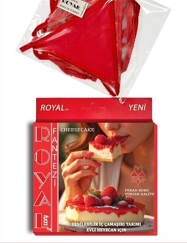 Cheesecake Aromalı Yenilebilir Fantezi İç Çamaşır Takımı 7213 - 1