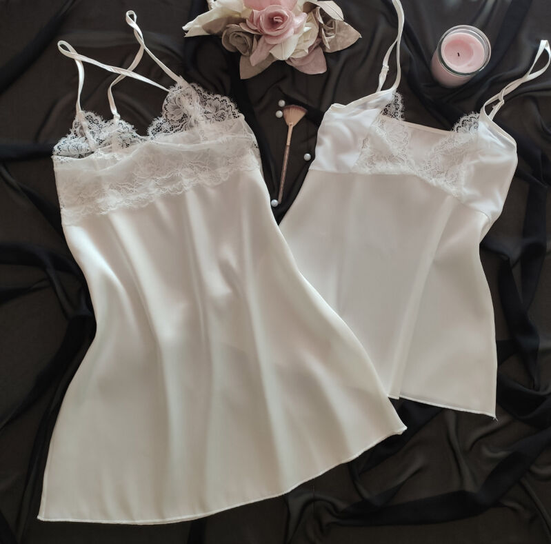  La Rozita Special Ekru 5 Li Saten Şifon Çeyiz Seti 6863 - 3