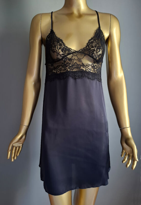  La Rozita Special Lacivert 5 Li Saten Şifon Çeyiz Seti 6856 - 6