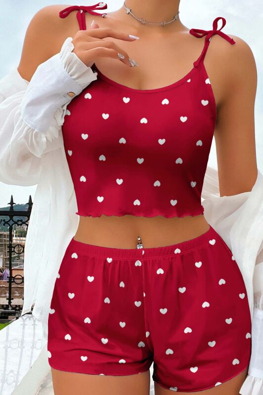 Lilyana Süpersoft Şort Takım Lovely 6420 - 2