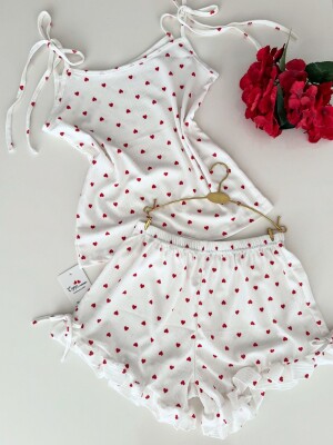 Linen Kalpli Bürümcük Kumaş Şort Takım 6893 - ÇeyizeDairHerşey