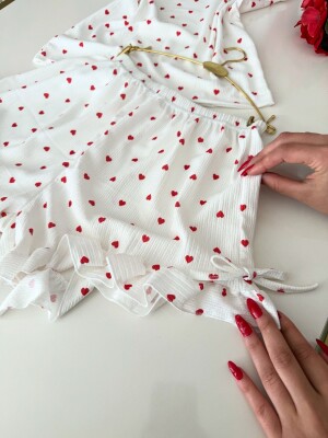 Linen Kalpli Bürümcük Kumaş Şort Takım 6893 - ÇeyizeDairHerşey (1)