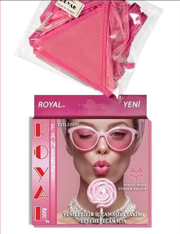 Lolipop Aromalı Yenilebilir Fantezi İç Çamaşır Takımı 7214 - 1