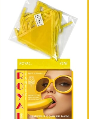 Muz Aromalı Yenilebilir Fantezi İç Çamaşır Takımı 7010 - ÇeyizeDairHerşey